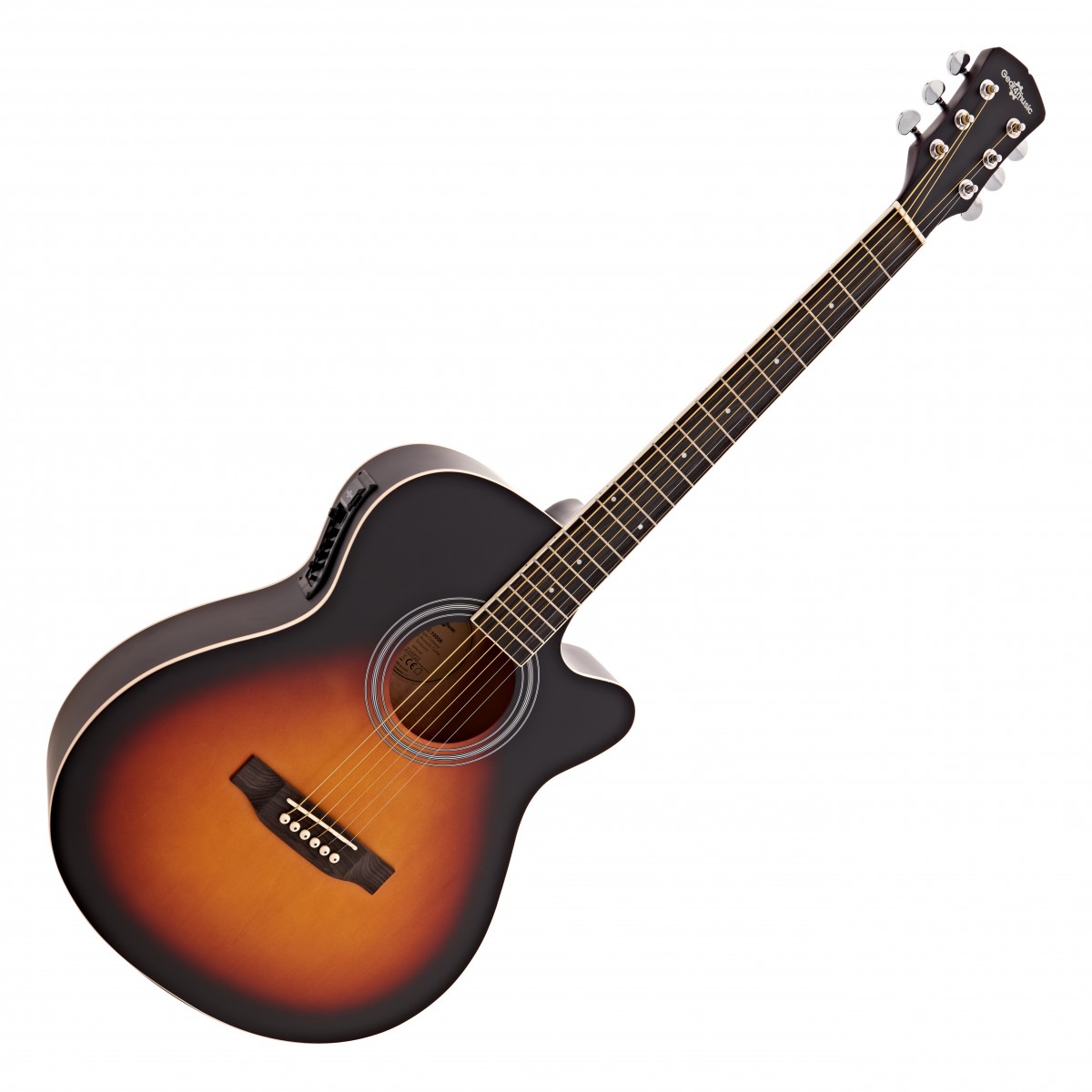 Single Cutaway Electro Acoustic Guitar Sunburst