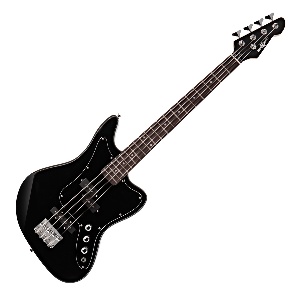 Seattle Short Scale Bass Guitar Black