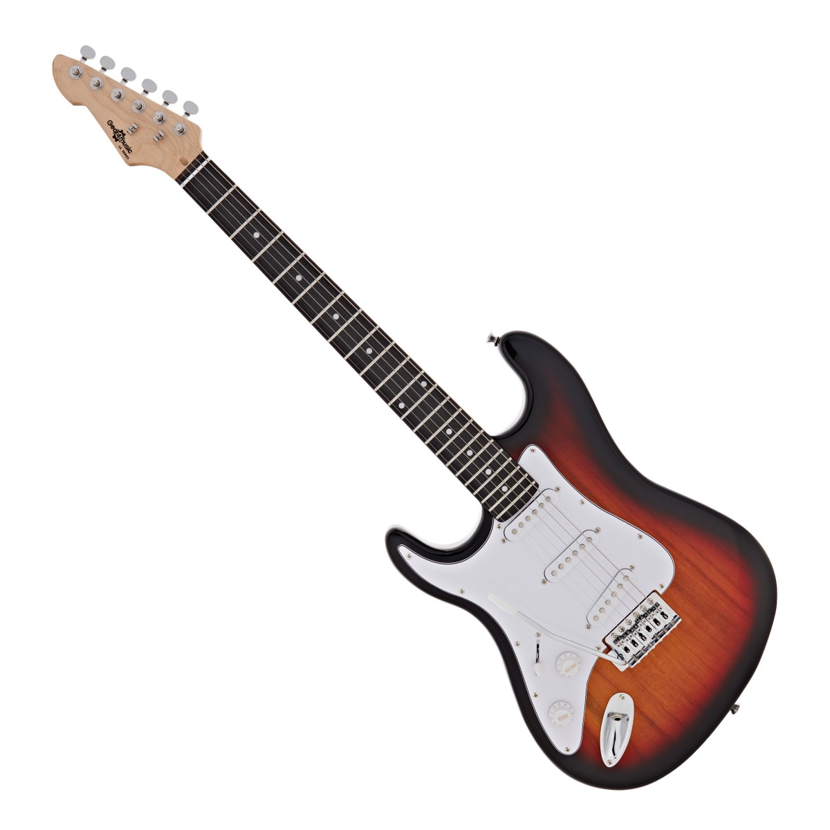 LA Left Handed Electric Guitar Sunburst