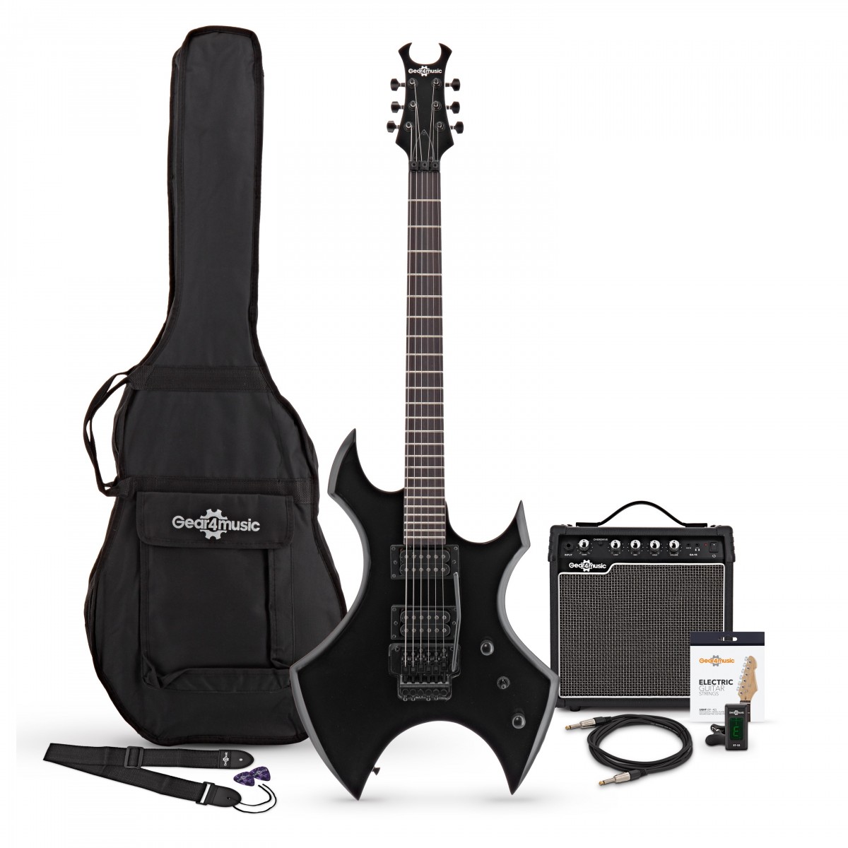 Harlem X Electric Guitar + 15W Amp Pack Black