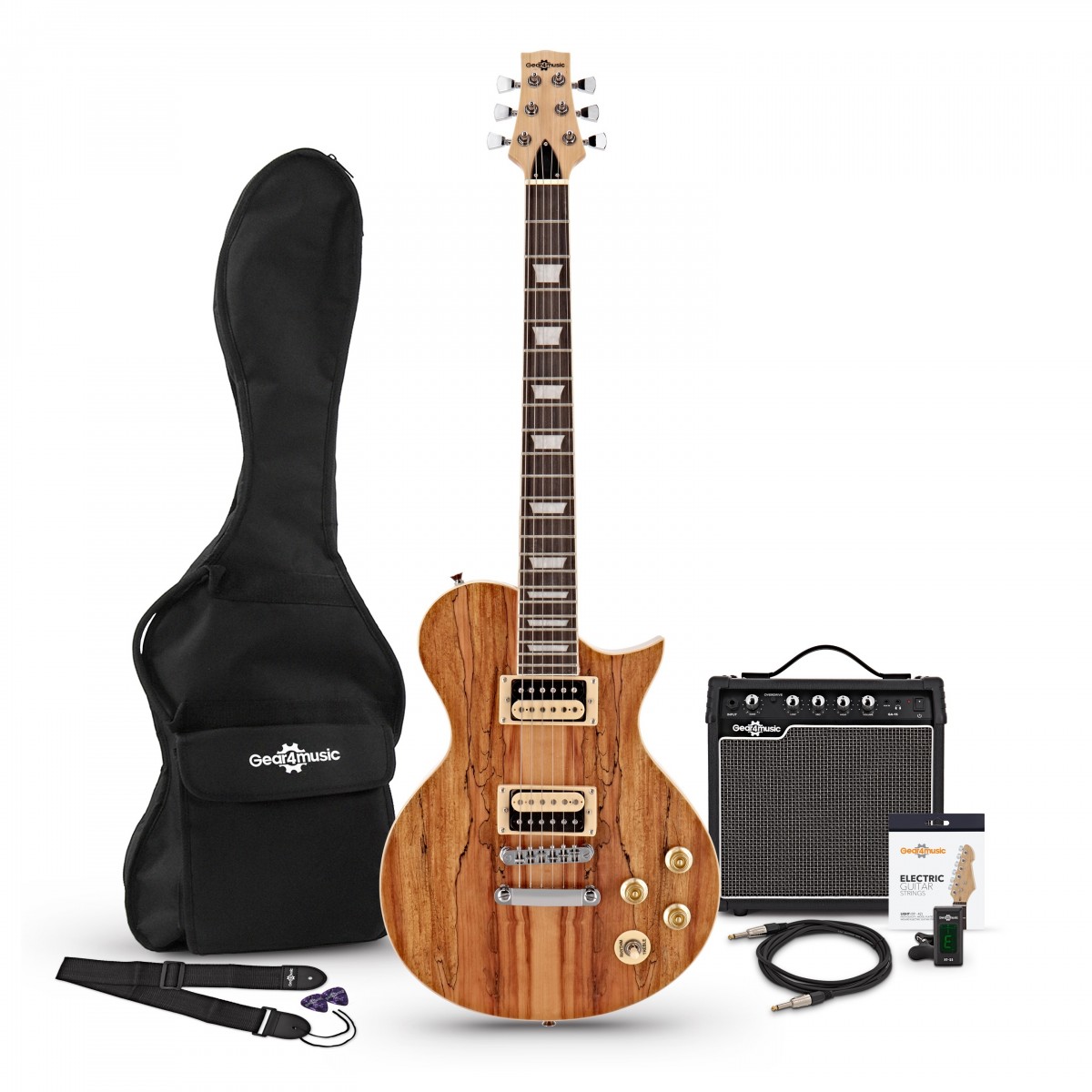 New Jersey Select Electric Guitar + 15W Pack Spalted Maple