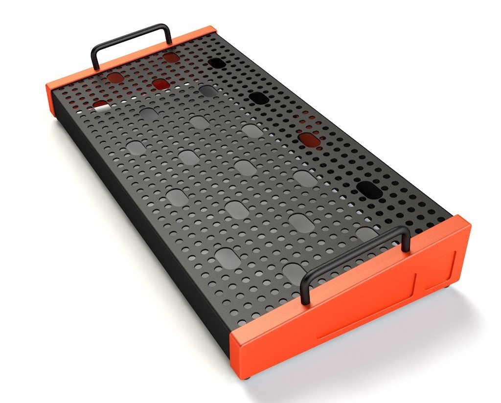 Temple Audio Templeboard SOLO 8.5x18in Pedalboard in Temple Red