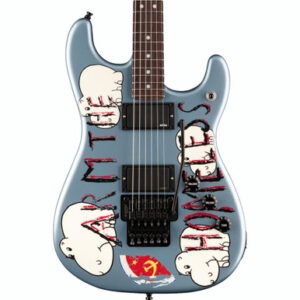 Fender Tom Morello Signature "Arm The Homeless" Electric Guitar in Blue Ice Metallic