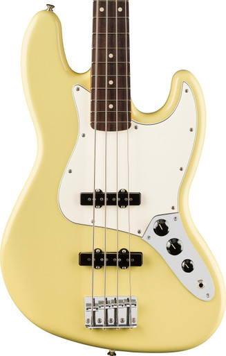 Fender Player II Jazz Bass Guitar Rosewood Fingerboard Hialeah Yellow
