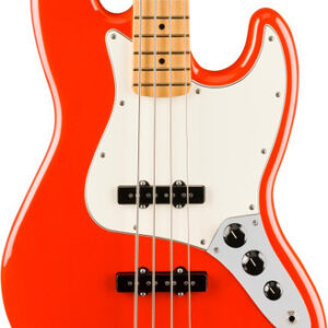 Fender Player II Jazz Bass Guitar Maple Fingerboard Coral Red