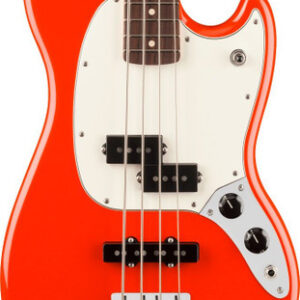 Fender Player II Mustang Bass Guitar PJ Rosewood Fingerboard Coral Red