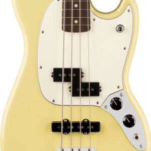 Fender Player II Mustang Bass Guitar PJ Rosewood Fingerboard Hialeah Yellow