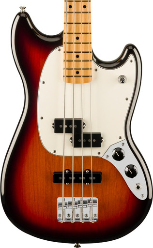 Fender Player II Mustang Bass Guitar PJ Maple Fingerboard 3-Colour Sunburst