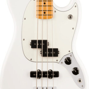 Fender Player II Mustang Bass Guitar PJ Maple Fingerboard Polar White