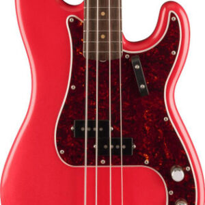 Fender Vintera II Road Worn 60s Precision Bass Guitar in Fiesta Red, Rosewood Fretboard