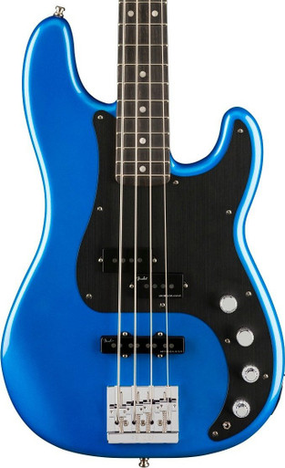 Fender American Ultra II Precision Bass Guitar in Noble Blue Ebony Fingerboard