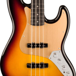 Fender American Ultra II Jazz Bass Guitar in Ultraburst Ebony Fingerboard