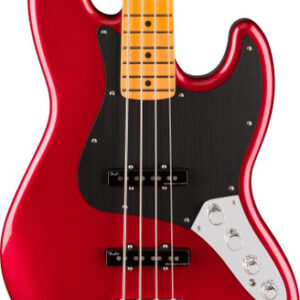 Fender American Ultra II Jazz Bass Guitar in Sinister Red Maple Fingerboard