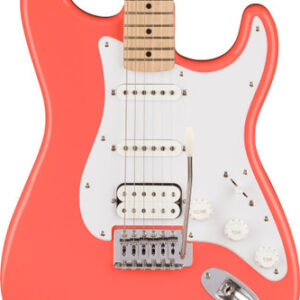 Squier Sonic Stratocaster HSS Electric Guitar in Tahitian Coral