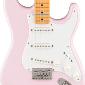 Squier Classic Vibe '50s Stratocaster Hardtail Electric Guitar in Shell Pink