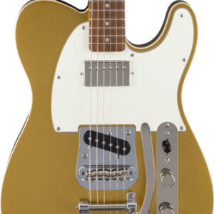 Squier Classic Vibe '60s Custom Telecaster SH with Bigsby Electric Guitar in Aztec Gold