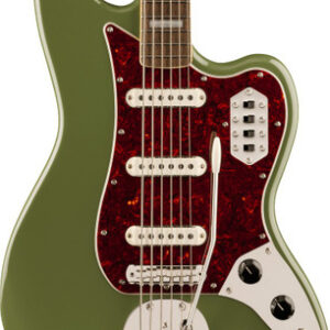 Squier FSR Classic Vibe Bass Guitar VI in Olive Green With Matching Headstock
