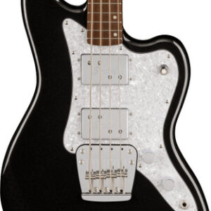 Squier Paranormal Rascal HH Short-Scale Bass Guitar in Metallic Black