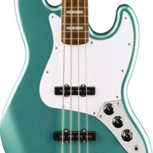 Squier Affinity Series Active Jazz Bass Guitar in Mystic Sea Foam Green