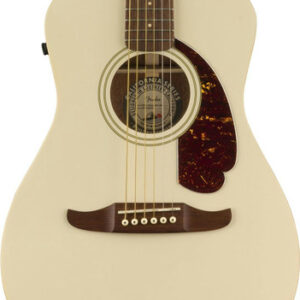 Fender Malibu Player Electro Acoustic Guitar in Olympic White