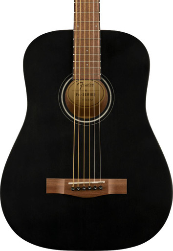 Fender FA-15 3/4 Size Acoustic Guitar in Black