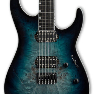ESP E-II M-II HT Electric Guitar in Mercury Blue Burst