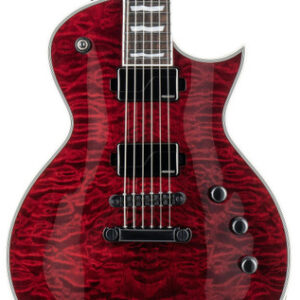 ESP LTD EC-1000 QM Electric Guitar in See Thru Black Cherry Fluence