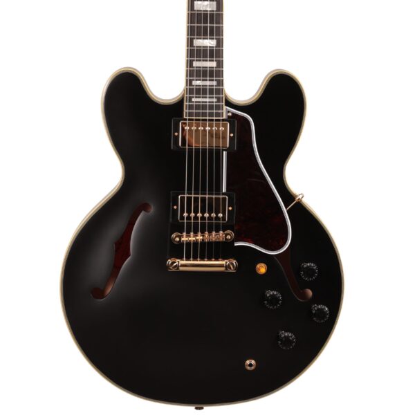 Epiphone Inspired By Gibson Custom 1959 ES-355 Semi-Hollow Electric Guitar in Ebony with Gold Hardware (55163)