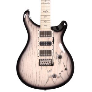 PRS Swamp Ash Special Maple Electric Guitar in White Doghair Smokeburst (55252)