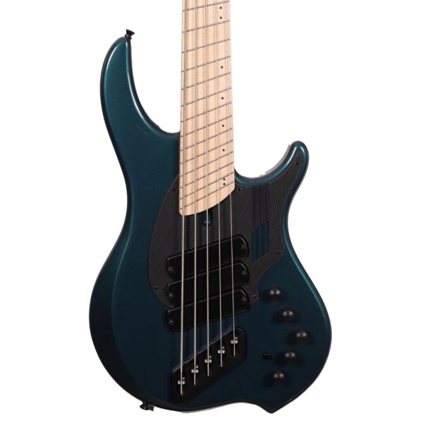 Dingwall NG-3 5-String Electric Bass Guitar in Gloss Black and Forest Green with Maple Fingerboard (55560)