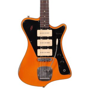 Castedosa El Halcon Baritone Guitar in Aged Casino Orange (55584)