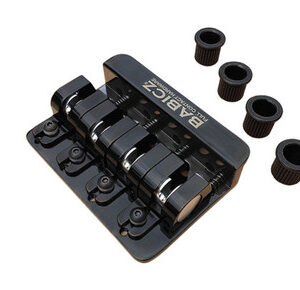 Babicz FCH4 AM 4-String String-Thru Bass Guitar Bridge in Black