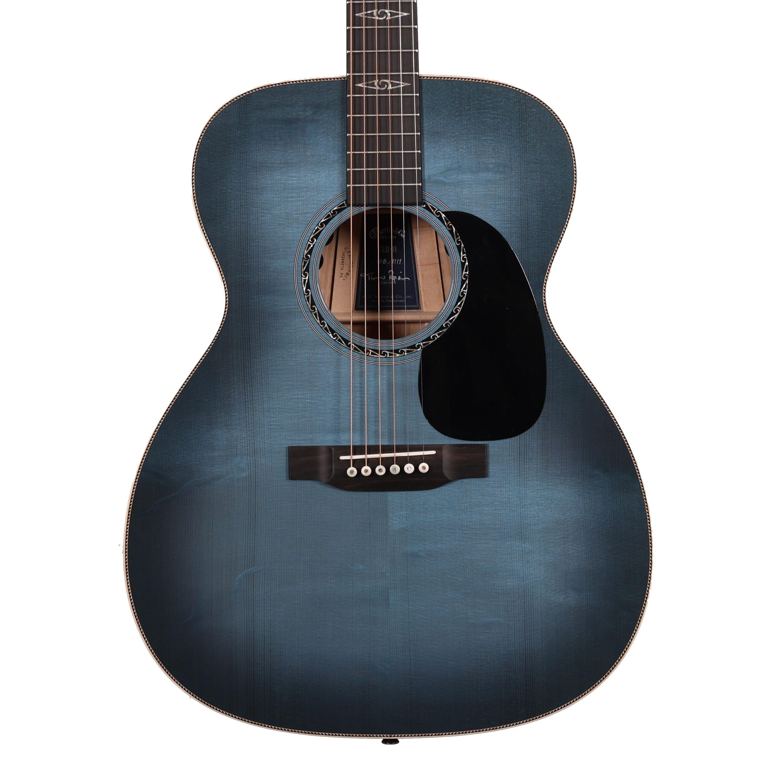 Martin Limited Edition CEO-11 Electro Acoustic Guitar in New Horizons Blue Burst (56082)