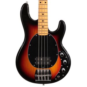 Music Man Retro '70s StingRay Bass Guitar in Sunburst with Mono Gigbag (57091)