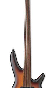 Ibanez SRF700 4-String Fretless Bass Guitar in Brown Burst Flat