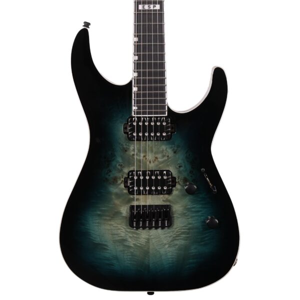ESP E-II M-II HT Electric Guitar in Mercury Blue Burst (59080)