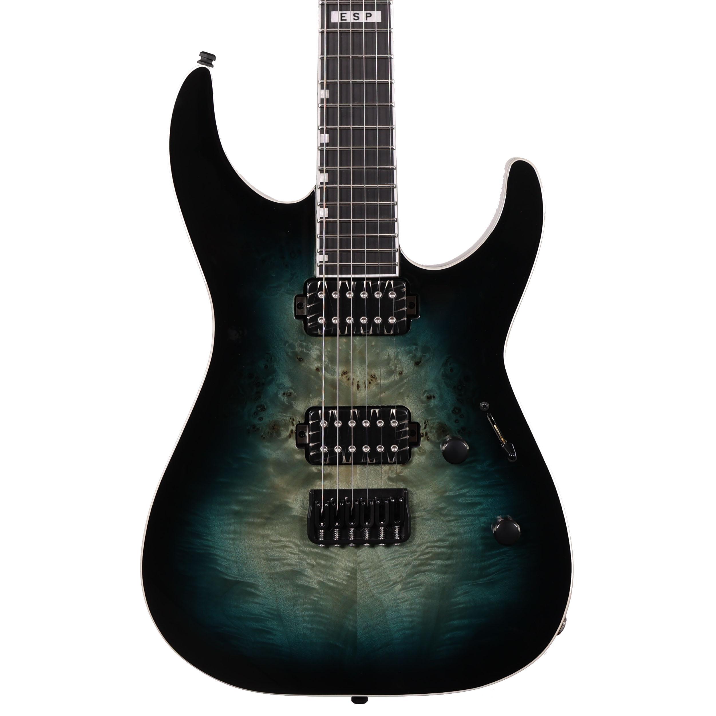 ESP E-II M-II HT Electric Guitar in Mercury Blue Burst (59080)