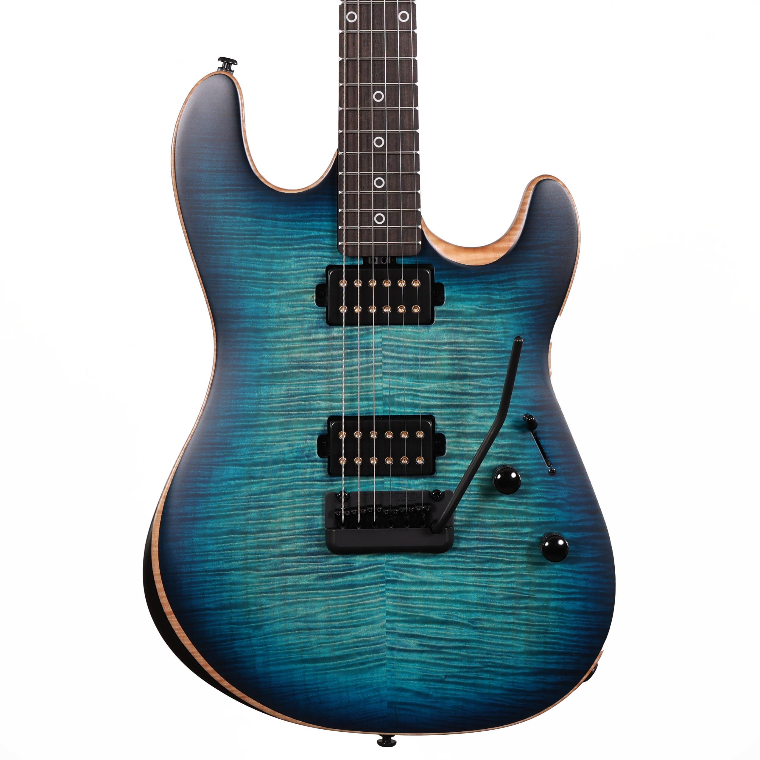 Music Man Sabre Guitar HH - 6 String - Rabea Massaad Carian Burst  - Ebony - No Pickguard - Black Hardware (60022)