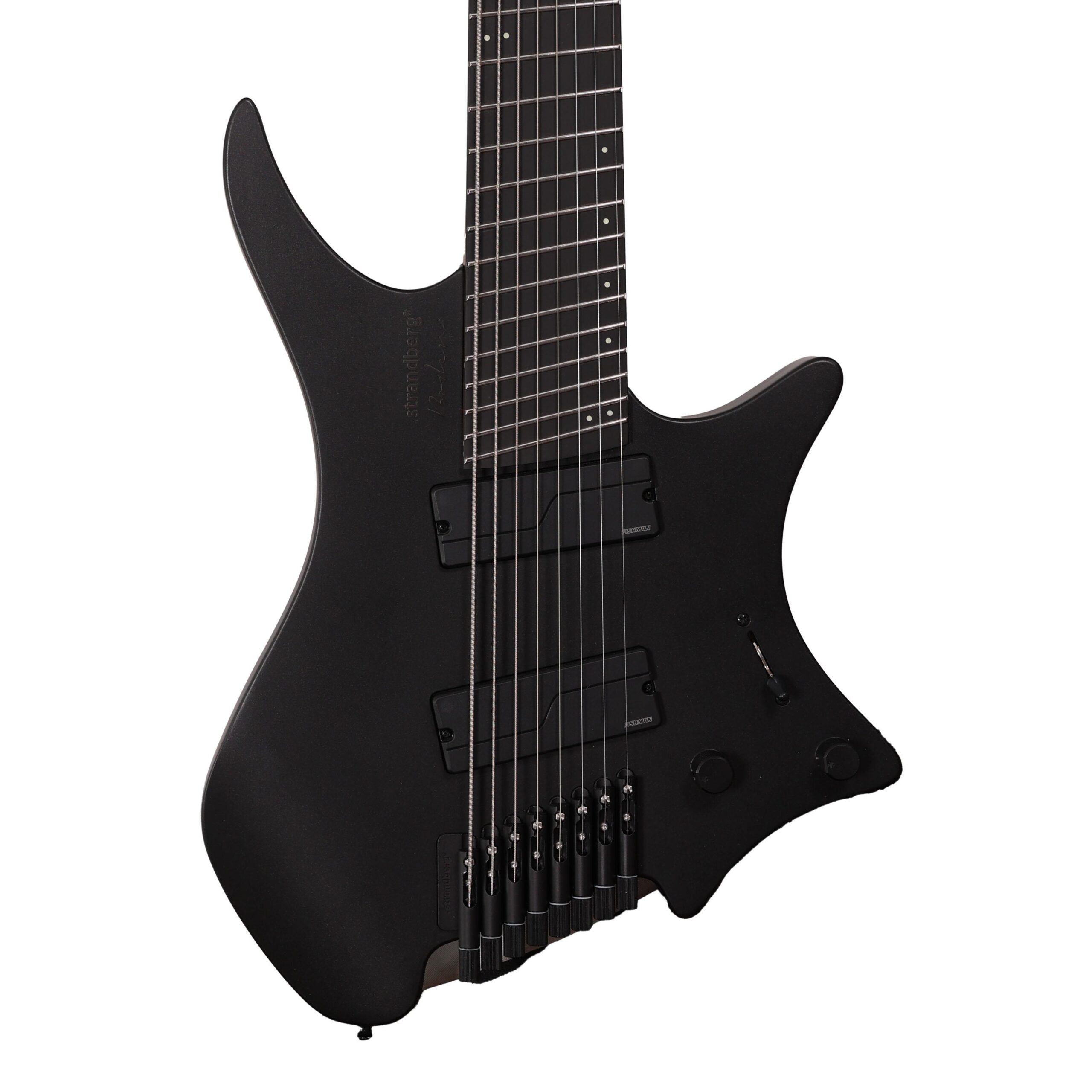 Strandberg Boden Metal NX 8 Electric Guitar in Black Granite, Roasted Maple Neck (60702)