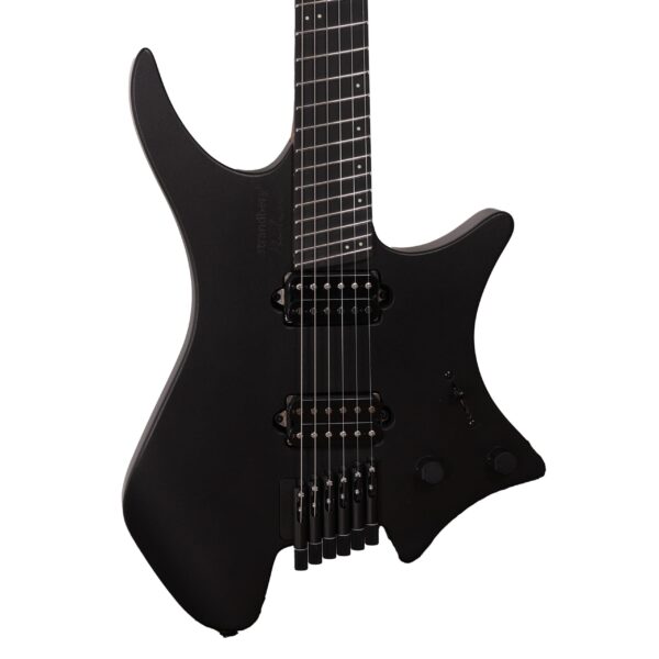 Strandberg Boden Metal NX 6 Electric Guitar in Black Granite, Roasted Maple Neck (60703)