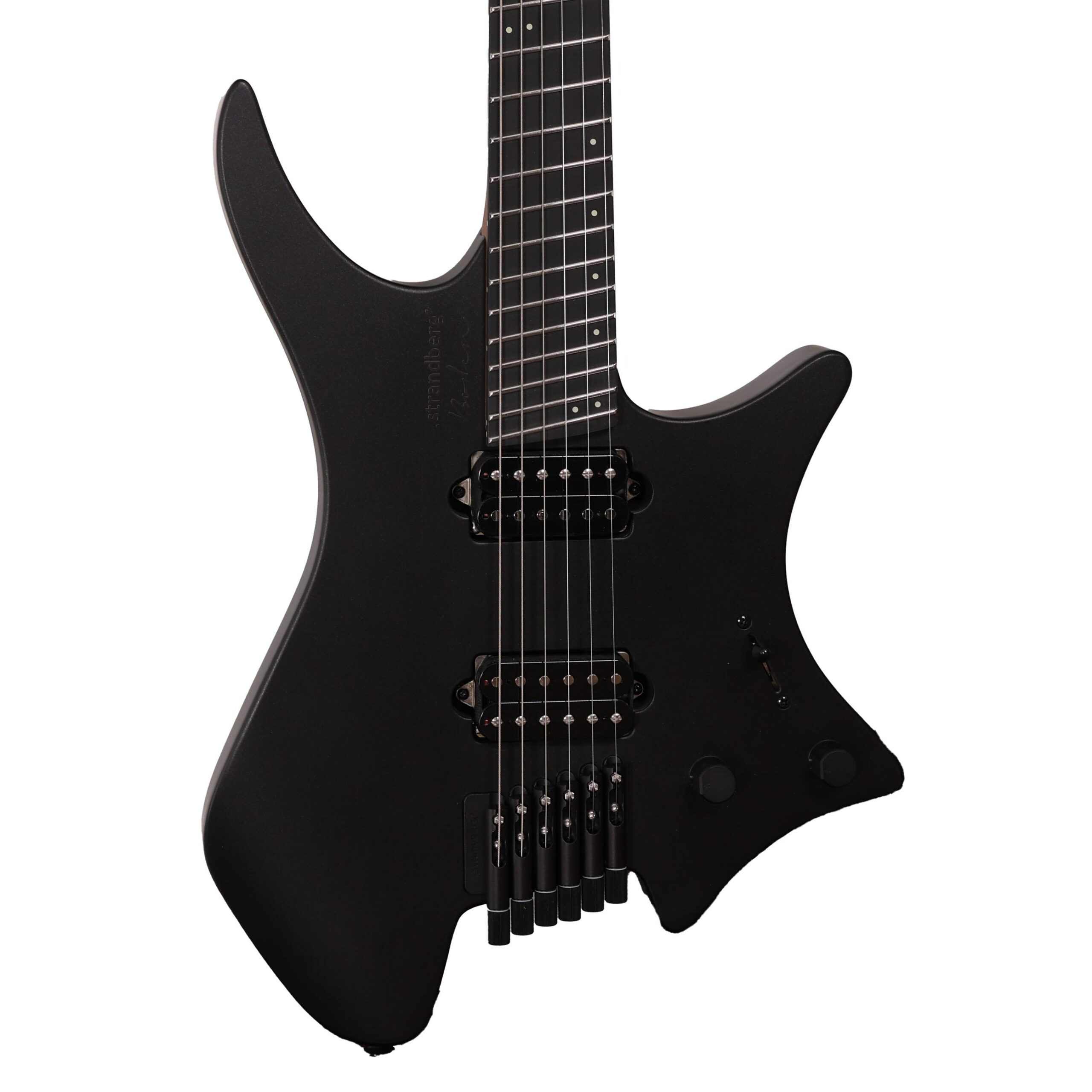 Strandberg Boden Metal NX 6 Electric Guitar in Black Granite, Roasted Maple Neck (60703)
