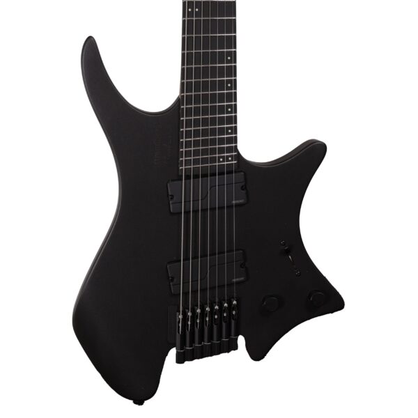 Strandberg Boden Metal NX 7 Electric Guitar in Black Granite, Roasted Maple Neck (60704)