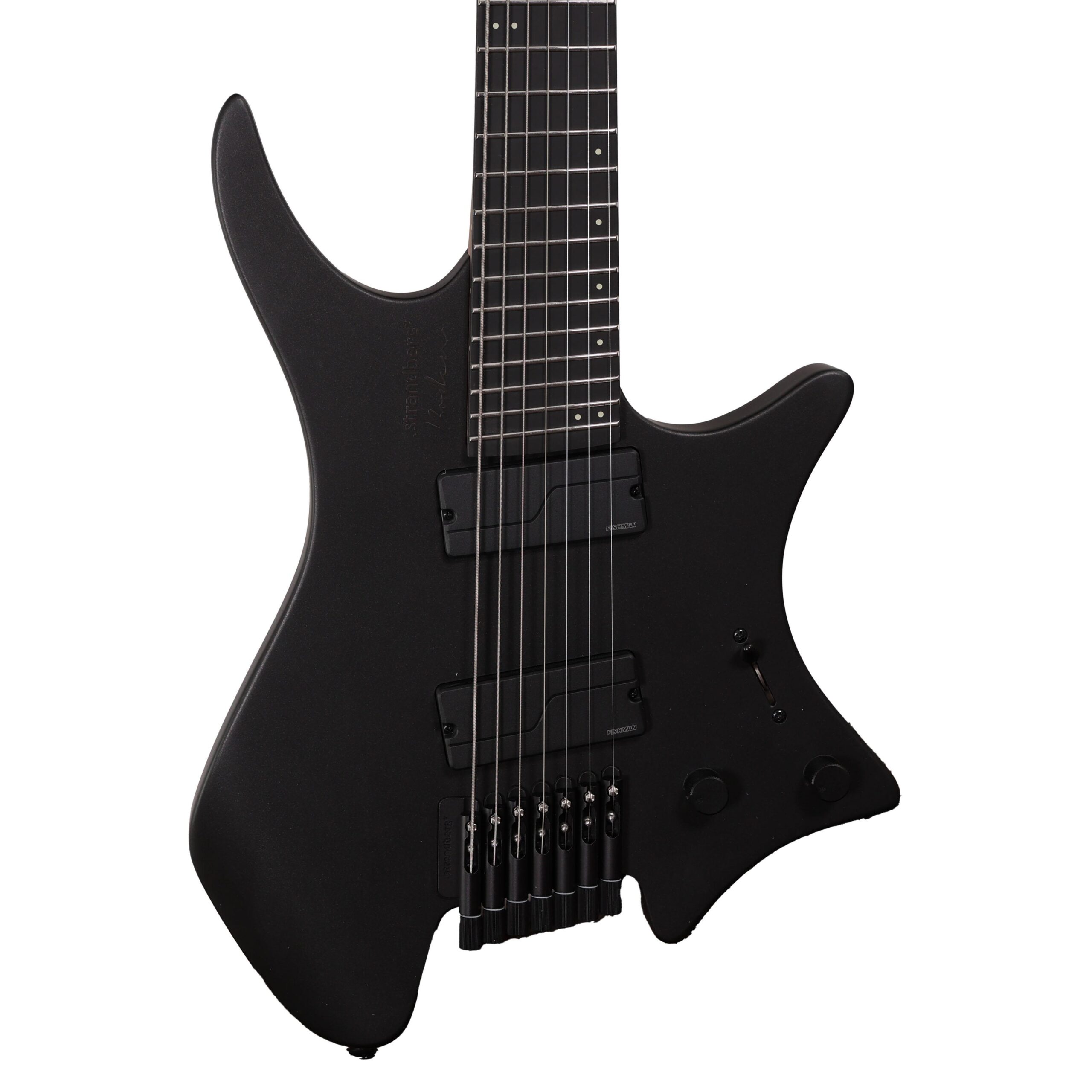 Strandberg Boden Metal NX 7 Electric Guitar in Black Granite, Roasted Maple Neck (60704)