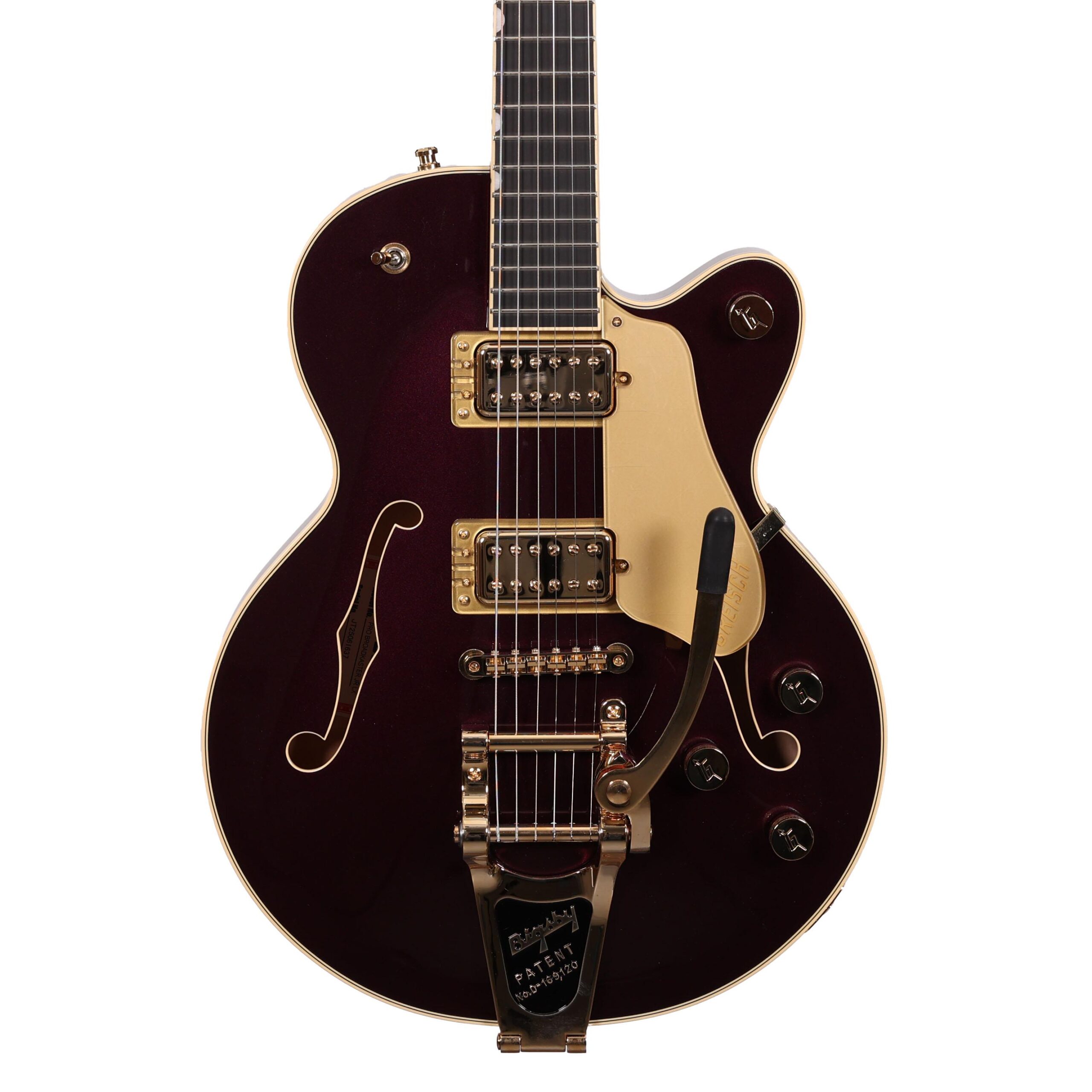 Gretsch Broadkaster Jr LX Center Block Bigsby Guitar In Blackberry, Ebony Board (60814)