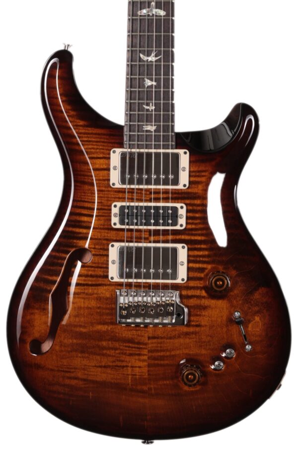 PRS Special Semi-Hollow Electric Guitar in Black Gold Burst (25158)
