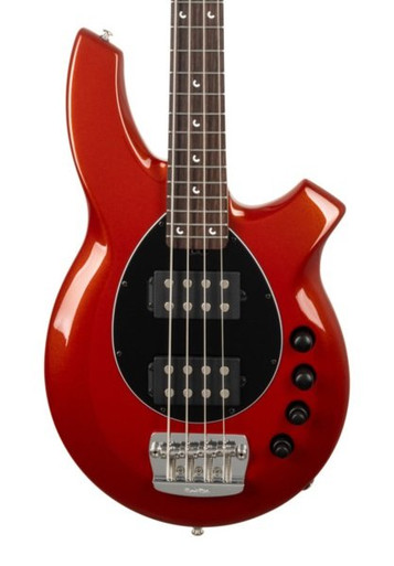 Music Man Bongo HH Bass Guitar in Blood Orange (30586)