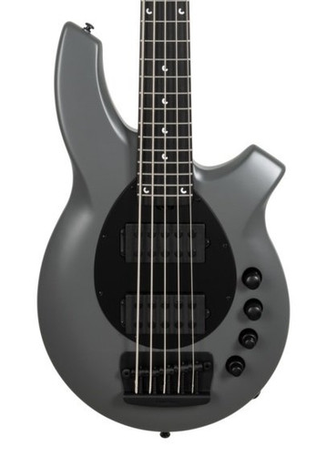 Music Man Bongo 5 HH 5-String Bass Guitar in Titan Grey
