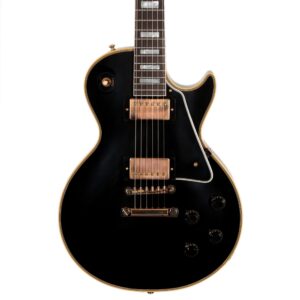 Gibson Custom Shop 1957 Les Paul Custom Reissue 2-Pickup VOS Electric Guitar in Ebony (25263)