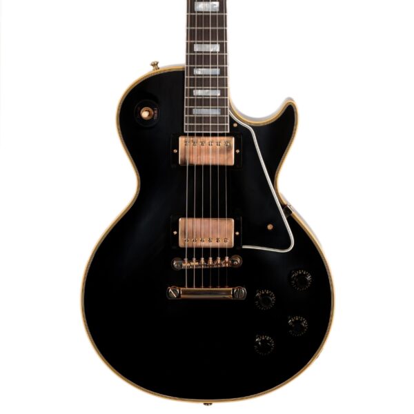 Gibson Custom Shop 1957 Les Paul Custom Reissue 2-Pickup VOS Electric Guitar in Ebony (25263)