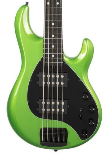 Music Man StingRay Special 5 HH Bass Guitar in Kiwi Green
